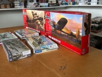 6 Military Model Aeroplanes - Mainly from United Kingdom, Incs Airfix & Spitfire - 5