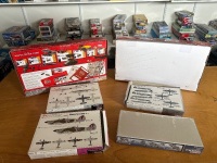 6 Military Model Aeroplanes - Mainly from United Kingdom, Incs Airfix & Spitfire - 6