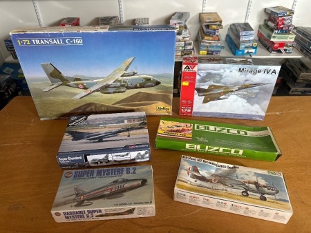 6 French Military Model Aeroplanes