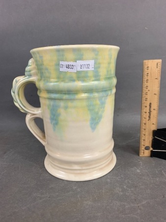 Vintage Mid Century Ducal Single Handled Spongeware Vase