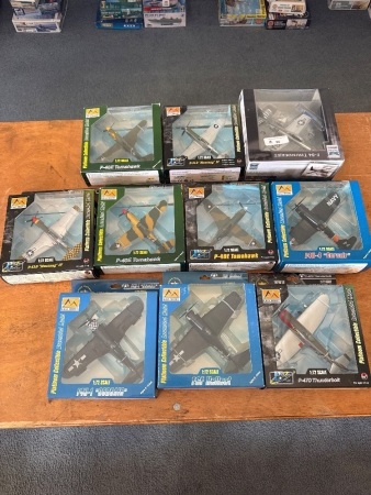 10 PreMade Model Aeroplanes