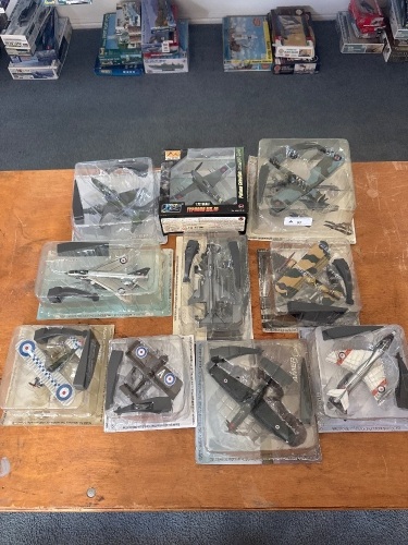 10 PreMade Model Aeroplanes
