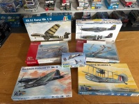 7 Military Model Aeroplanes - Mainly from United Kingdom