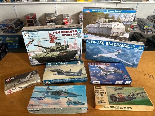 Assortment of Russian Army Tanks & Aeroplanes
