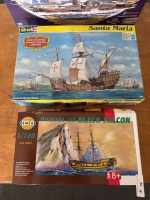3 Model Sailing Ships - 2