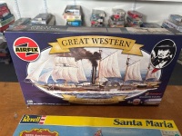3 Model Sailing Ships - 3
