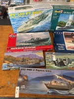 8 Model Military Boats & Battleships - 2