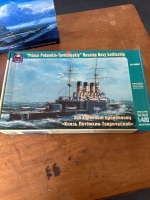 3 Russian Military Model Battleships - 3