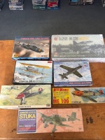 7 Various Model Aeroplanes