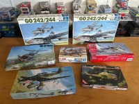 7 Gotha Style Military Model Aeroplanes - Mainly German