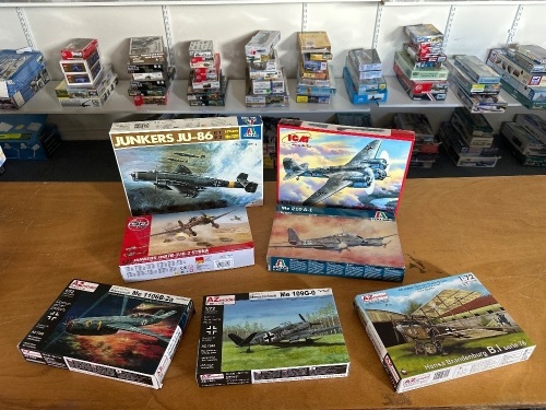 8 German Military Model Aeroplanes