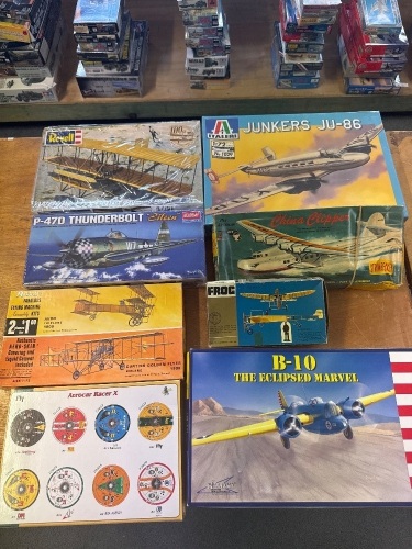 8 Various Model Aeroplanes