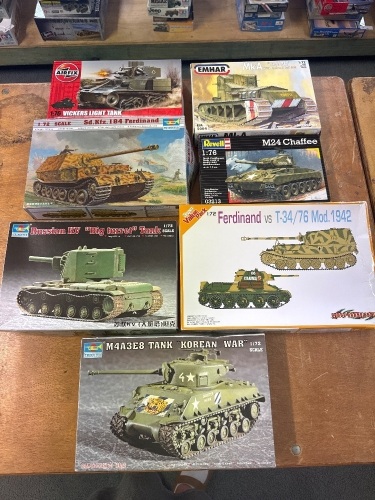 7 Army Tank Models