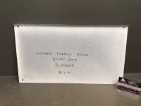 Golden Fleece Techno Ram Oil Rack Sign. Original, Unused. - 3
