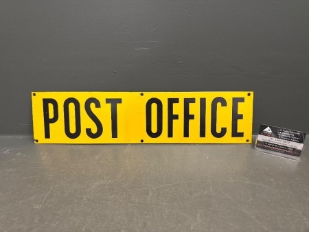 Post Office Early Enamel Sign
