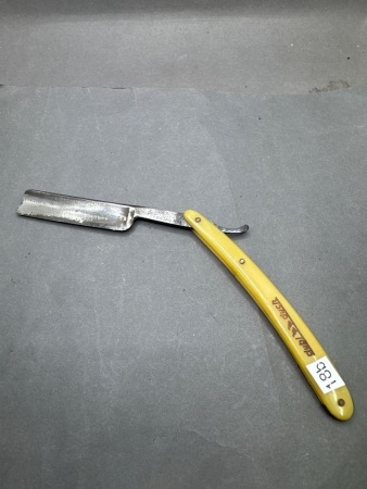 Dubl Duck special no 1 Germany yellow handle cut throat razor