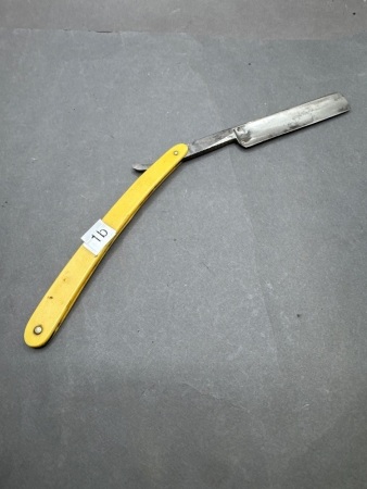 Early black handle cut throat razor