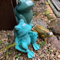 3 Asstd Garden Frog Figures - 3