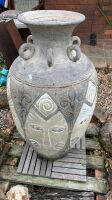 Large Incised Painted Terracotta Urn - App. 1000mm - 3