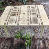 Vintage Cast Alloy Outdoor Table - 2