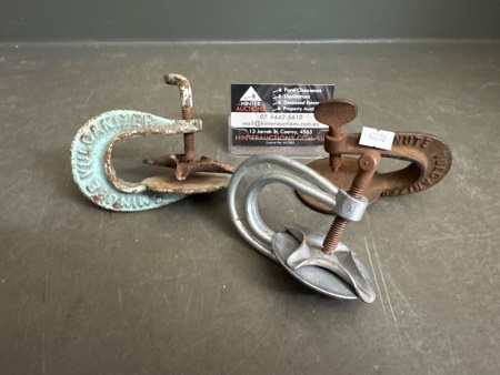 3 Vintage Tyre Vulcanising Clamps
