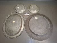 4 Various Sized Antique Plates - All Marked - 5