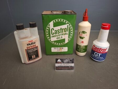 Lot of Collectable Castrol Tins & Bottles