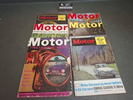 6 x 1960s The Motor Magazines