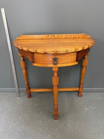Half Moon 1 Drawer Table