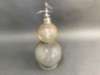 Antique French Style Seltzogene Wire Covered Double Gourd Soda Siphon - Maker BA & Co, London, C1900 - 2