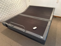 Remote controlled adjustable double bed -Sealy Posturematic - mattress is included in with the bed base