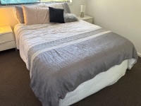 Double queen size bed ensemble &ndash; bedding not included