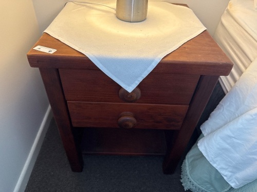 Pair of wooden bedside tables