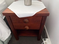 Pair of wooden bedside tables - 2