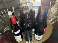 Assorted bottles of wine unopened