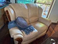Three-piece lounge suite &ndash; possibly leather - 2
