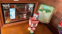 Collection of Coca Cola Merch inc. Mirror, Vintage Tray, 3 Yoyo's Etc - 2