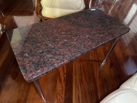 Stone top coffee table