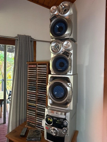 Panasonic Sound system plus assorted CDs