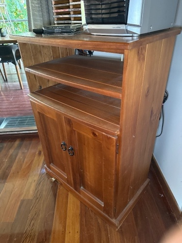 Wooden entertainment unit