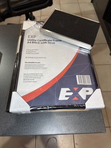 Certificate frames and photo album as new