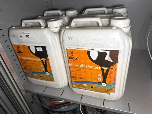4x containers of 2K invisible protect &ndash; a water base surface protection for parquet and hardwood floors