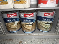 6 x 10L tins of Johnstone's professional timber floor finish &ndash; clear Matt