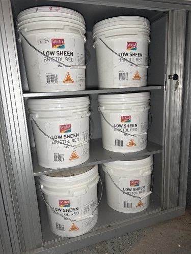6 x 15L Bristol Red low sheen paint