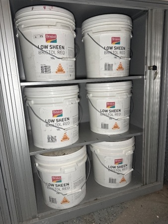 6 x 15L Bristol Red low sheen paint