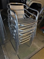 Stackable aluminium chairs
