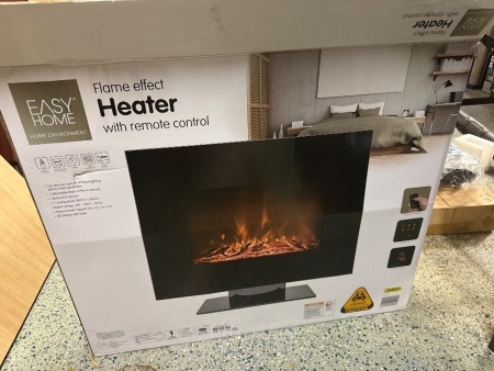 Easy home flame effect heater with remote control &ndash; as new in box