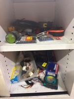 Metal storage cabinet with contents - 2