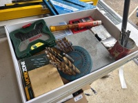 Assorted drill bits and drivers