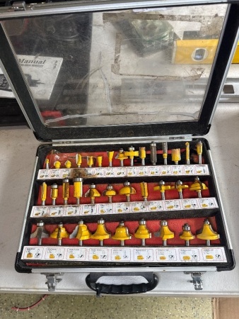 Router bits in case